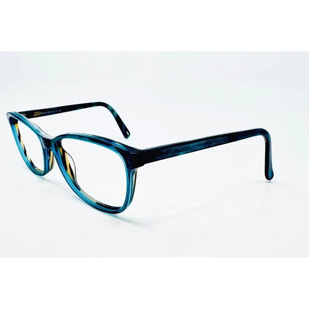 Danish Design Eyeglasses Womens Blue Teal Marble Frames 52-16-135 41074
